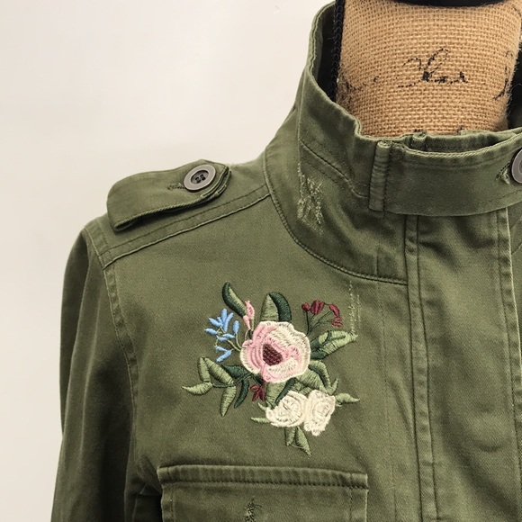 Kersh Jackets & Coats Kersh Military Style Utility Jacket Olive